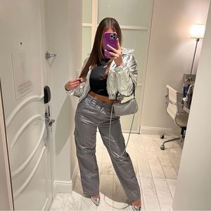 Silver Puffer Jacket